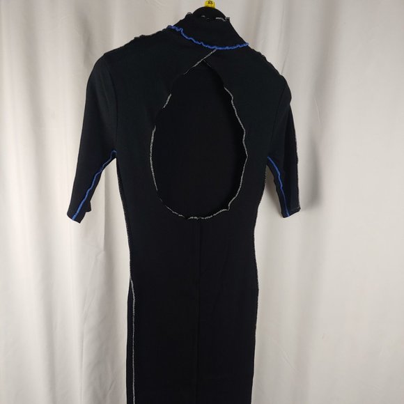 Topshop - Lettuce Hem Bodycon Dress, US 2 - Picture 3 of 4